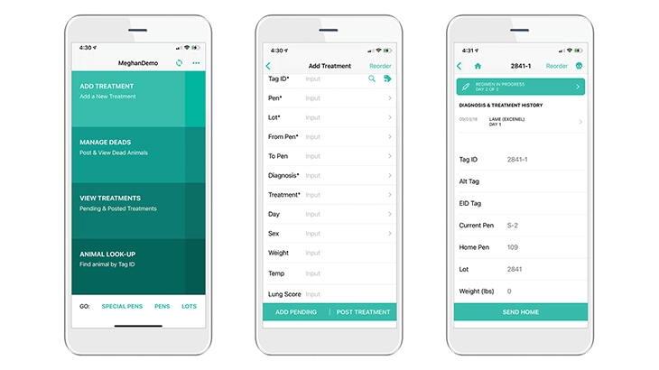 Pen Rider app screen showing herd information